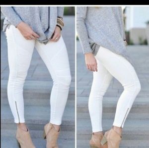 NWT White jean legging